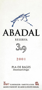 ABADAL 3.9 - wine for aging