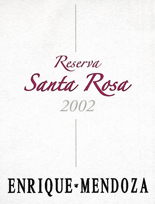 ENRIQUE MENDOZA RESERVA SANTA ROSA - wine for aging