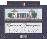 HACIENDA CASA DEL VALLE CABERNET SAUVIGNON - ageing wine