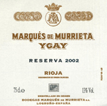 MARQUÉS DE MURRIETA - wine for aging