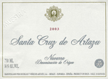 SANTA CRUZ DE ARTAZU - ageing wine