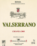 VALSERRANO - ageing wine