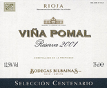 VIÑA POMAL SELECCIÓN CENTENARIO - de guarda